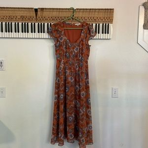 Madewell Floral Fall Dress